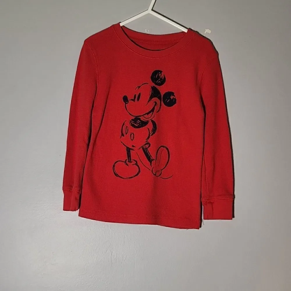 Boys thermal top and long sleeve button down shirt 4T